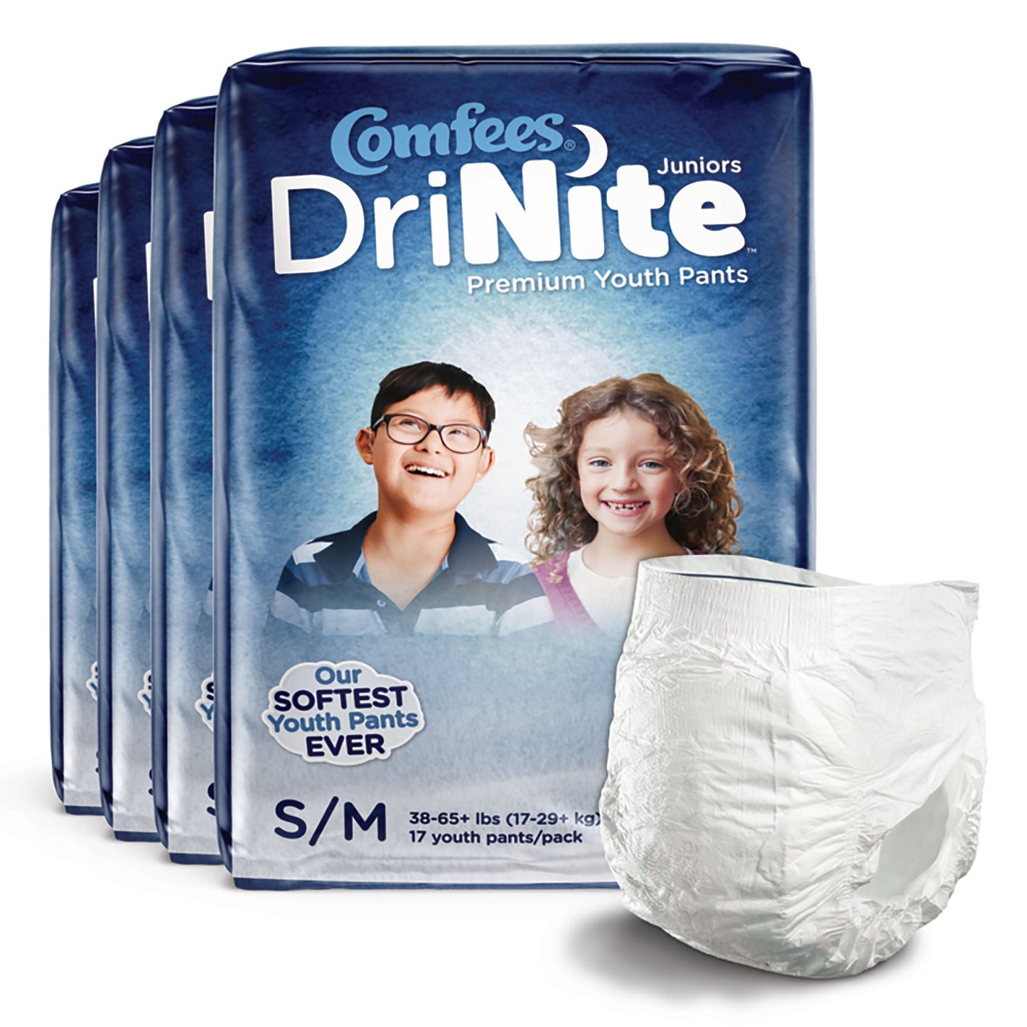 PANTS, YOUTH COMFEES SM/MED (17/BG 4BG/CS)
