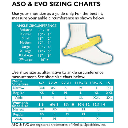 ANKLE STABILIZER, ASO BLK SM