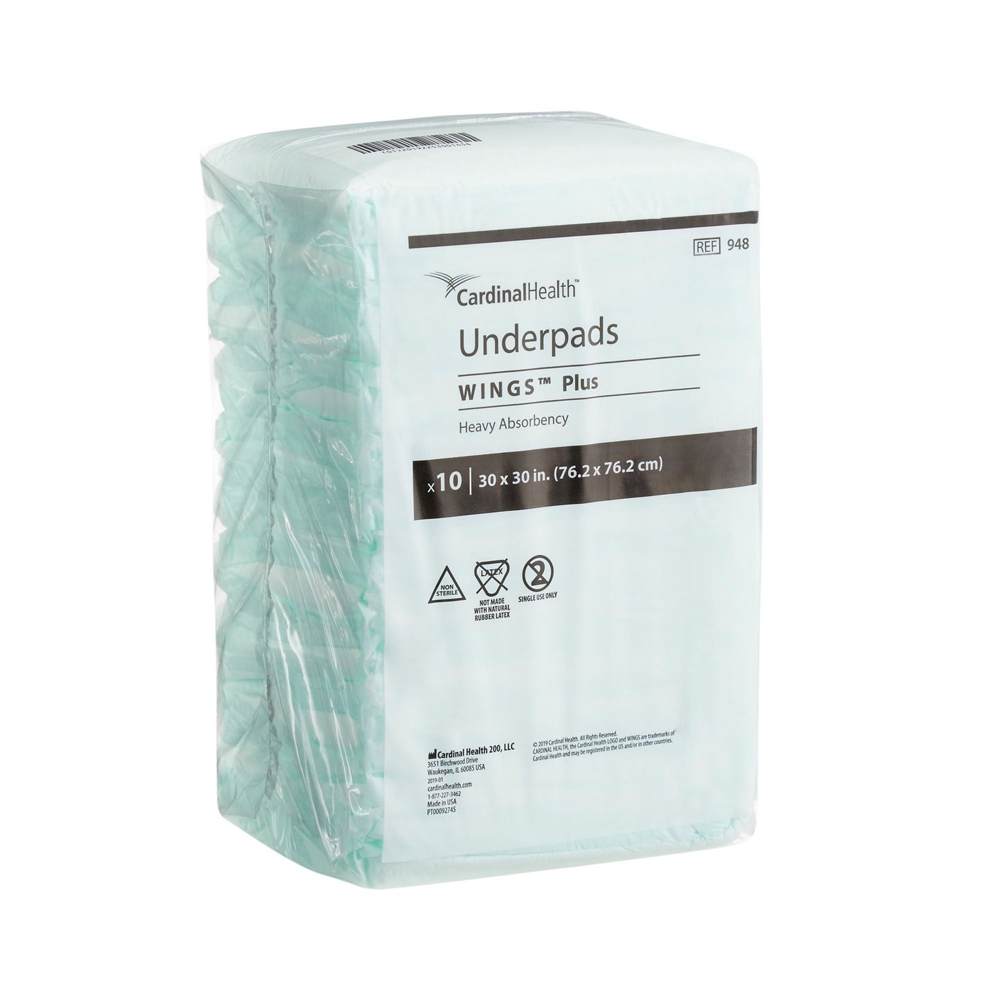 UNDERPAD, MAXICARE 30"X30" (10/BG 10BG/CS) KENICO