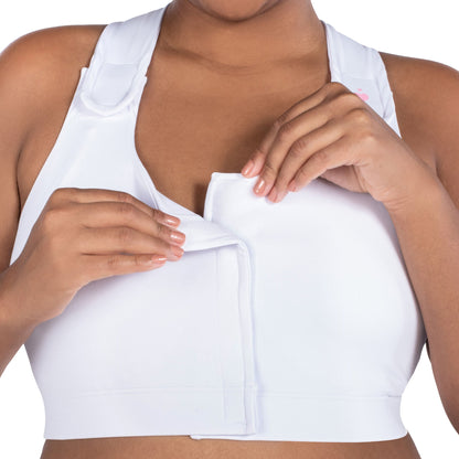 BRA, PST-OP SERENA W/PCKT PUFFADJ STRAP WHT SM (36/CS)
