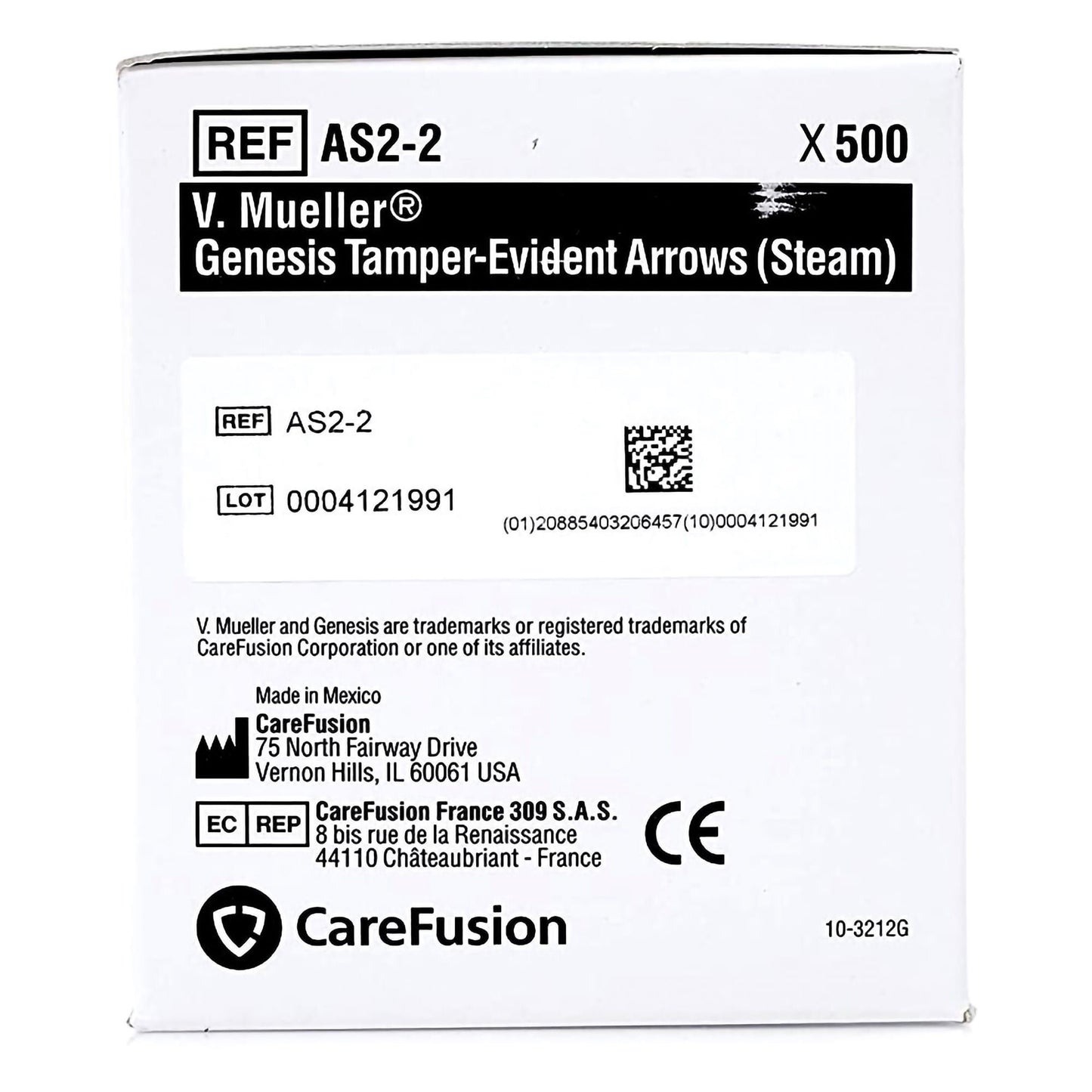 ARROW, TAMPER EVIDENT WHT (1000/BX) CARFUS