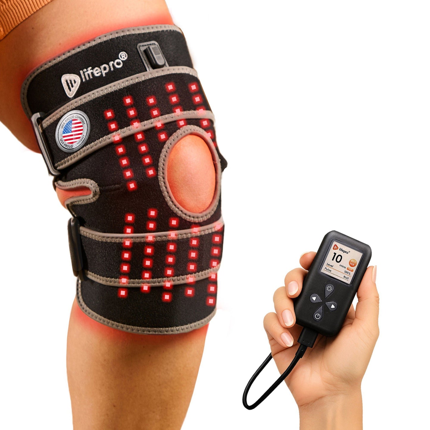 THERAPY, LIGHT BIORECOVER KNEEBRACE GRY