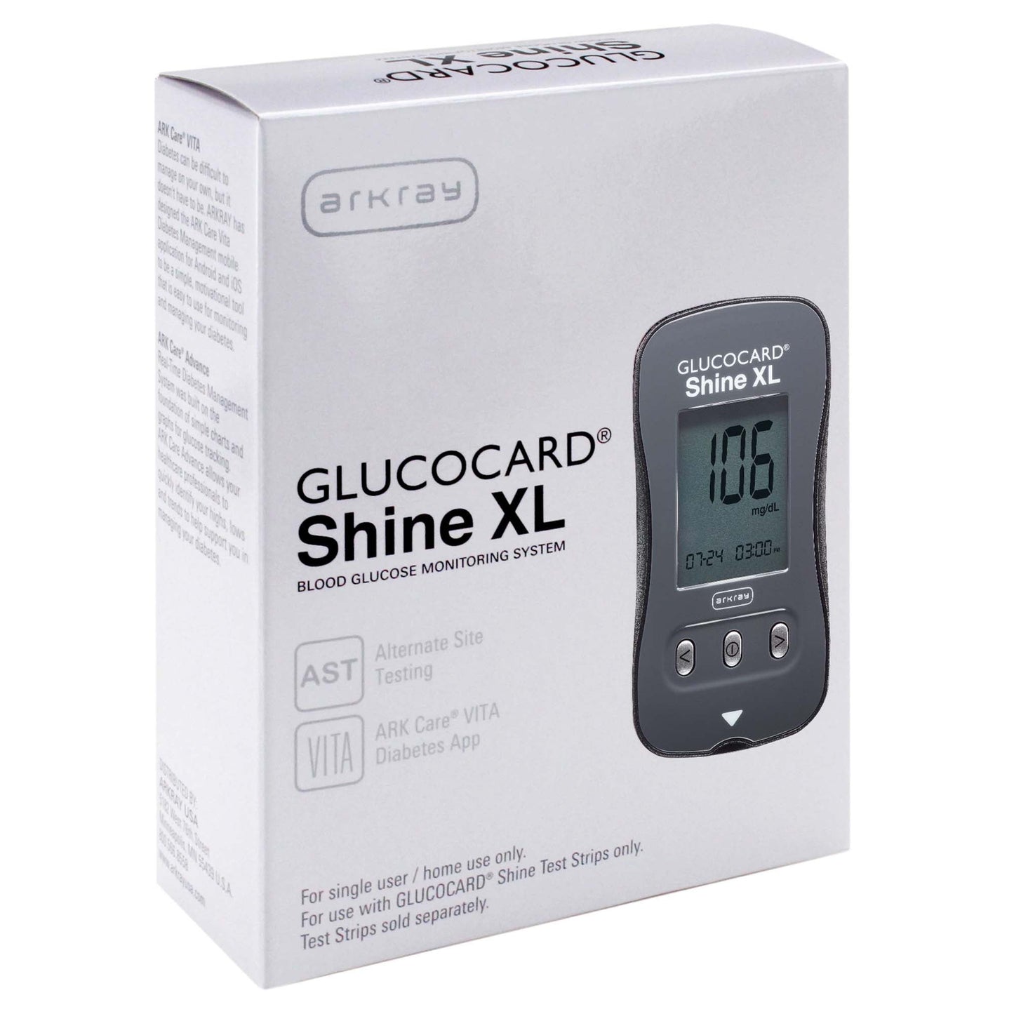 METER KIT, GLUCOCARD SHINE XL (1/BX 4BX/CS)