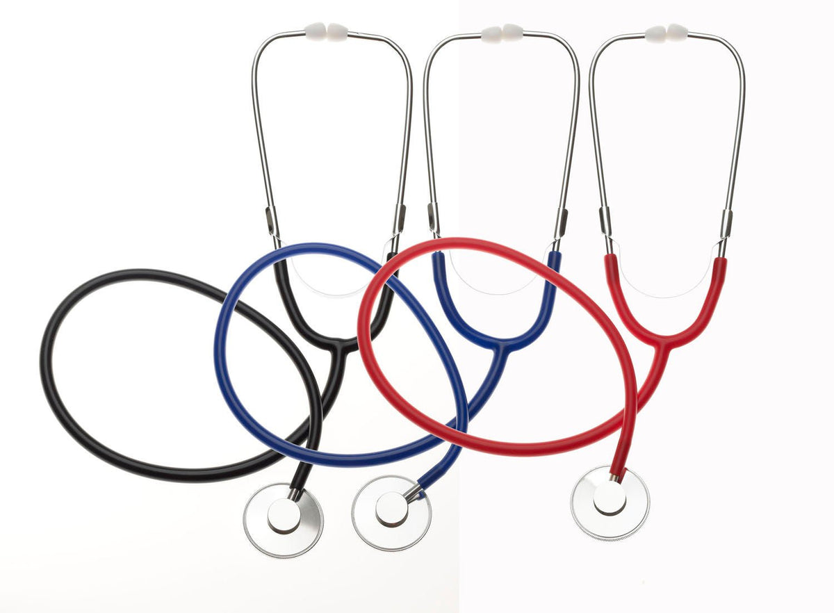 STETHOSCOPE, SNGL HEAD BLK