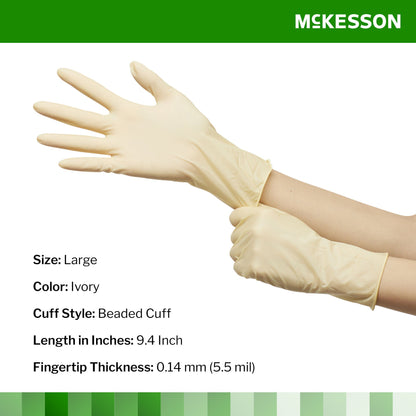 GLOVE, EXAM LTX LG N/S (100/BX10BX/CS)