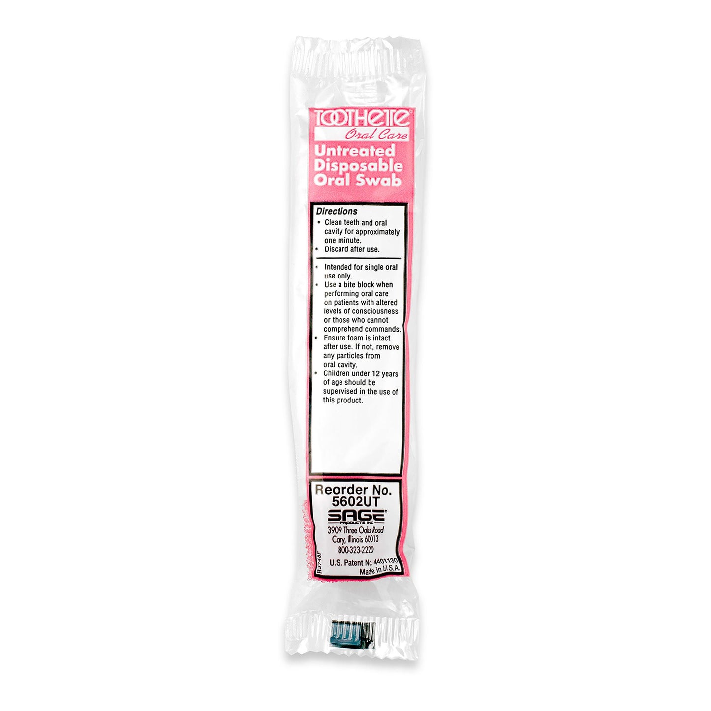 SWAB, ORAL UNTREATED SNGL PK (250/BX)