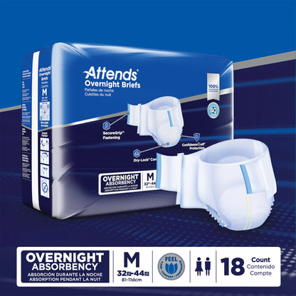 BRIEF, EXTENDED WEAR MED (18/BG 4BG/CS)