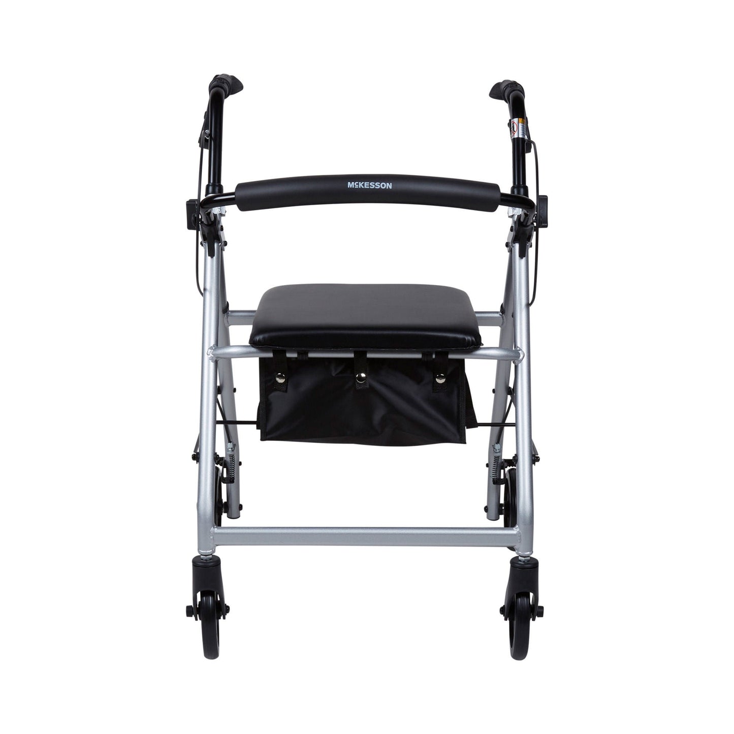 WALKER, ROLLATOR LTWT FOLDING ALUM W/6" WHLS SLVR 300LB