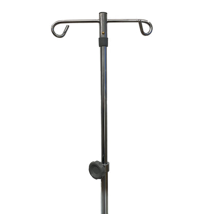 POLE, IV 2HOOK 5LEG BASE