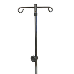 POLE, IV 2HOOK 5LEG BASE