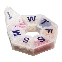 ORGANIZER, PILL 7DAY 7 SIDED (6/PK)