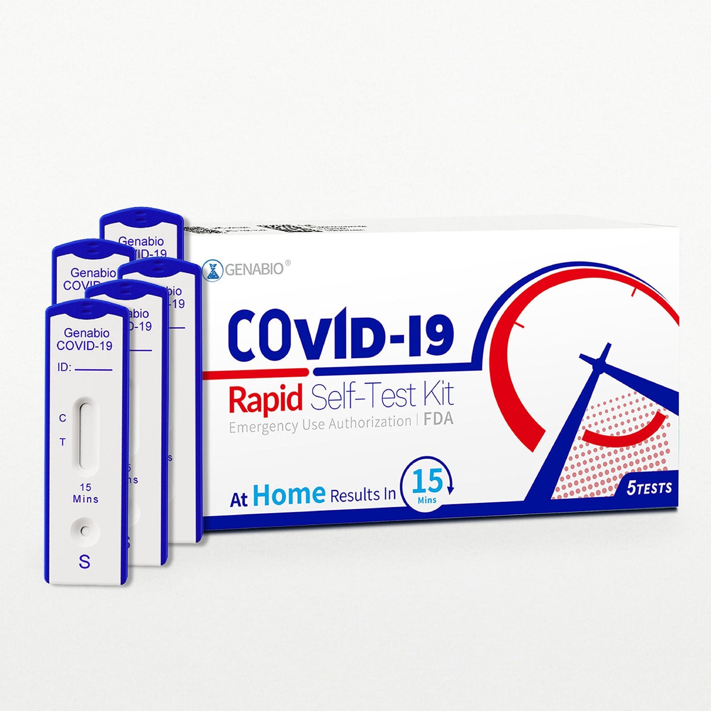 SELF-TEST KIT, COVID-19 RAPID GENABIO (5/KT 54KT/CS)