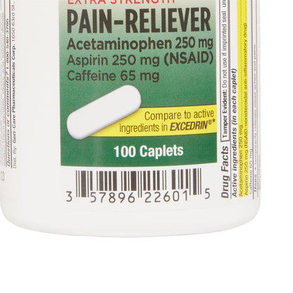 PAIN RELIEF XS, EXCEDRIN TAB (100/BT 12BT/CS)