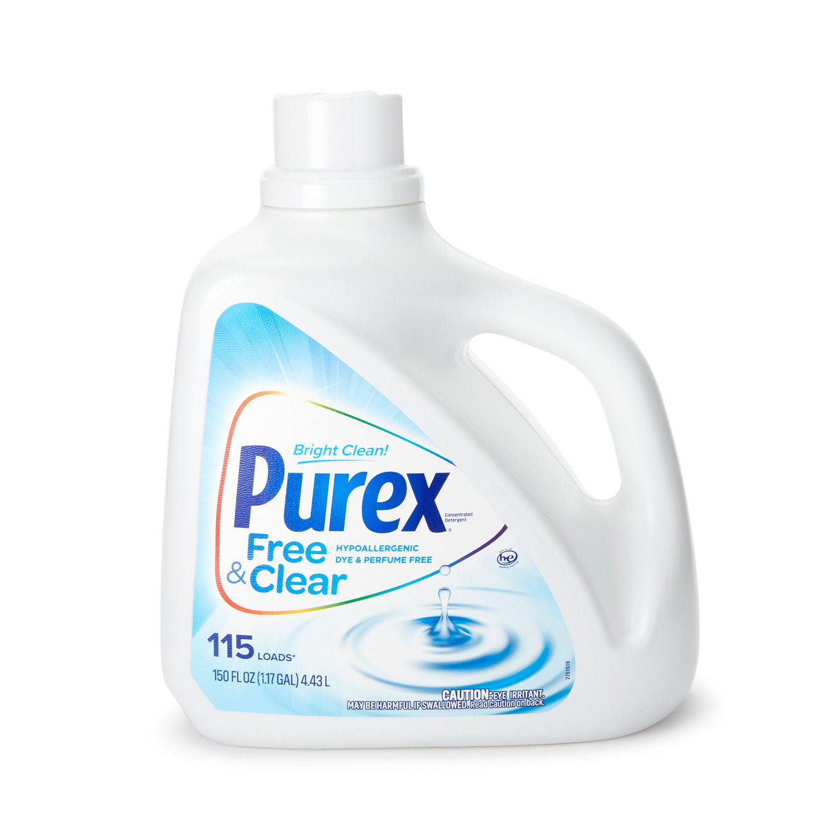 DETERGENT, LAUNDRY PUREX FREE & CLEAR 150OZ BT (4BT/CS)