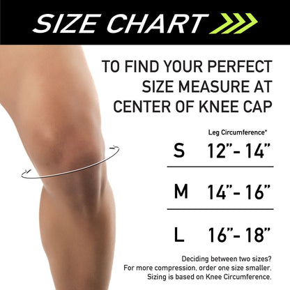 KNEE SLEEVE, COMPRESSION SPARKKINETIC BLK MED