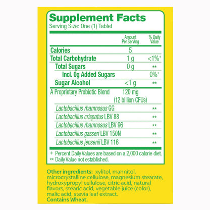 SUPPLEMENT, TAB CHEW CULTURELLE WMN PROBIOTIC (30/BX 24BX/CS