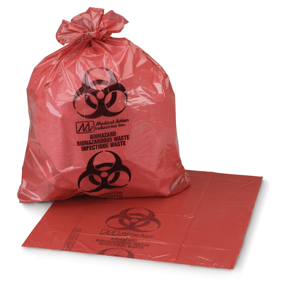 BAG, BIOHAZ GSET SL RED 11X14 1-3GL 1.5MIL (50/BX) MGM03
