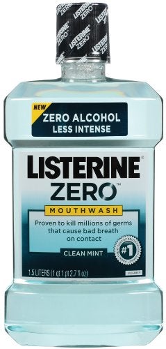 MOUTHWASH, LISTERINE ZERO CLEAN MINT 1.5L (6/CS)