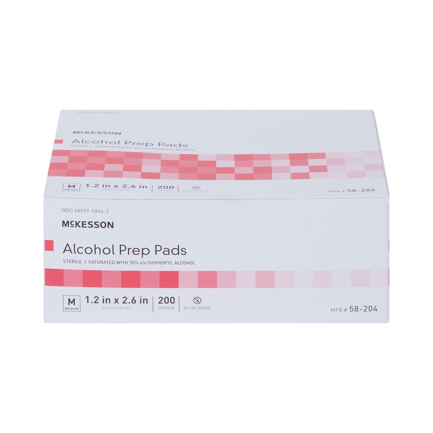 PAD, ALCOHOL PREP STR MED (200/BX 20BX/CS)