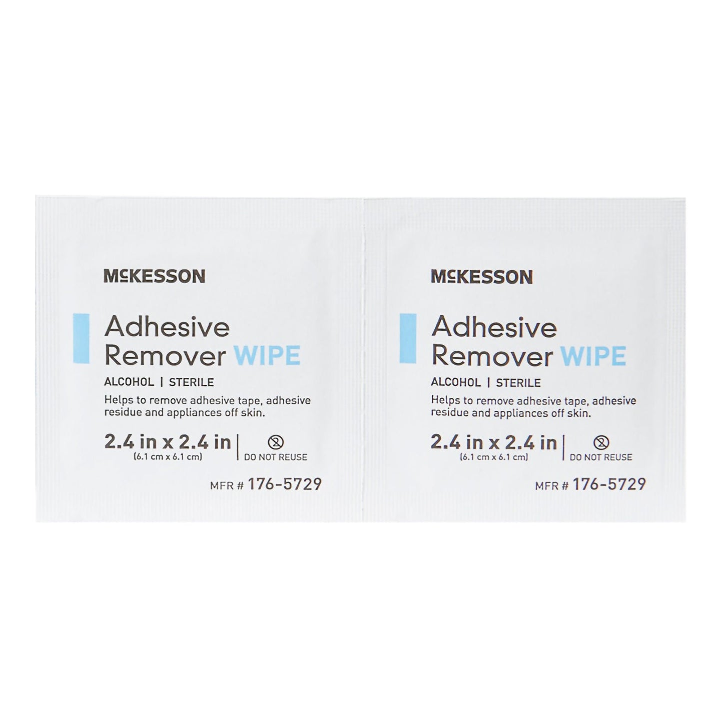 WIPE, ADH REMOVER 2.4"X2.4" (50PK/BX 50BX/CS)