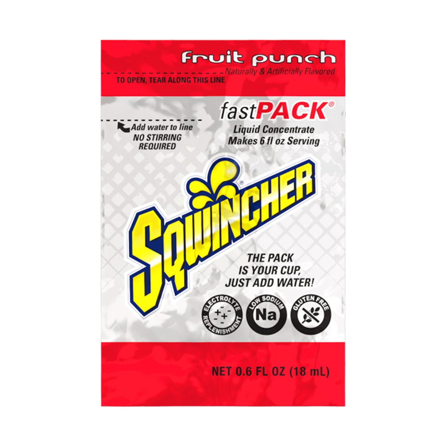 SQWINCHER, FASTPACK FRUIT PUNCH 6OZ (50/BX 4BX/CS)