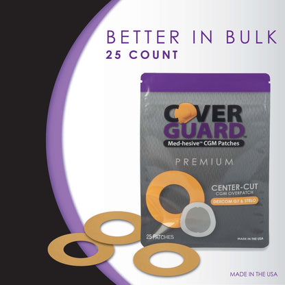 OVERPATCH, CVR GRD CTR CUT F/DEXCOM G7 TAN (25/CT 150CT/CS)