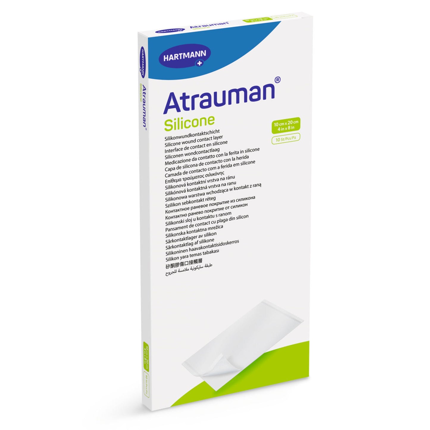 DRESSING, WOUND ATRAUMAN SILICONE COATED 4"X8" (10/BX)
