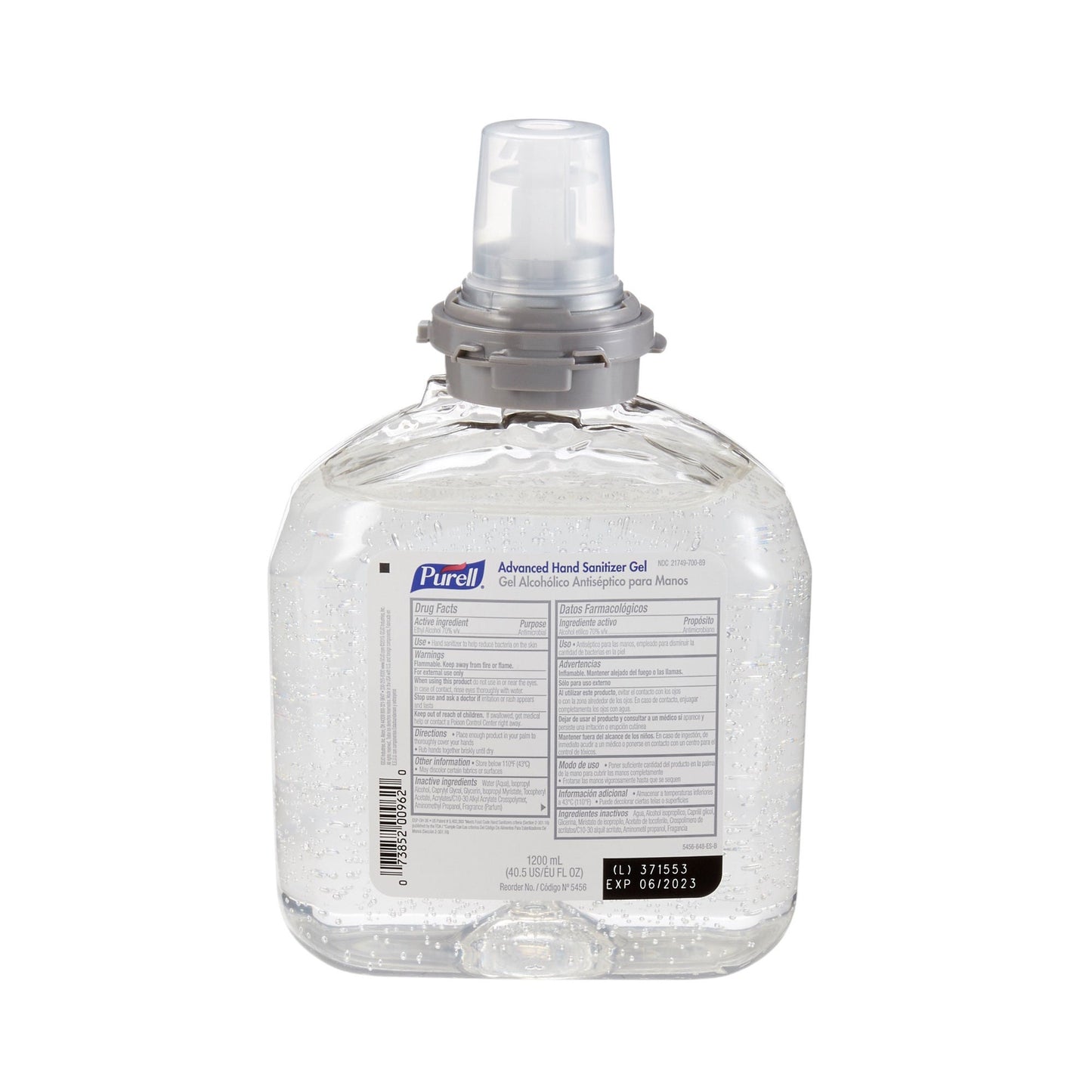 SANITIZER, PURELL GEL REFILL 1200ML (4/CS)
