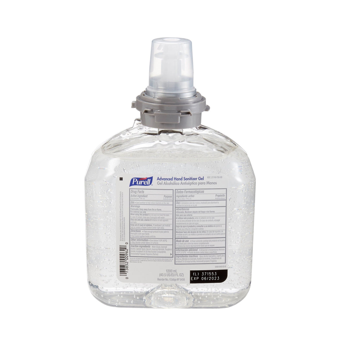 SANITIZER, PURELL GEL REFILL 1200ML (4/CS)