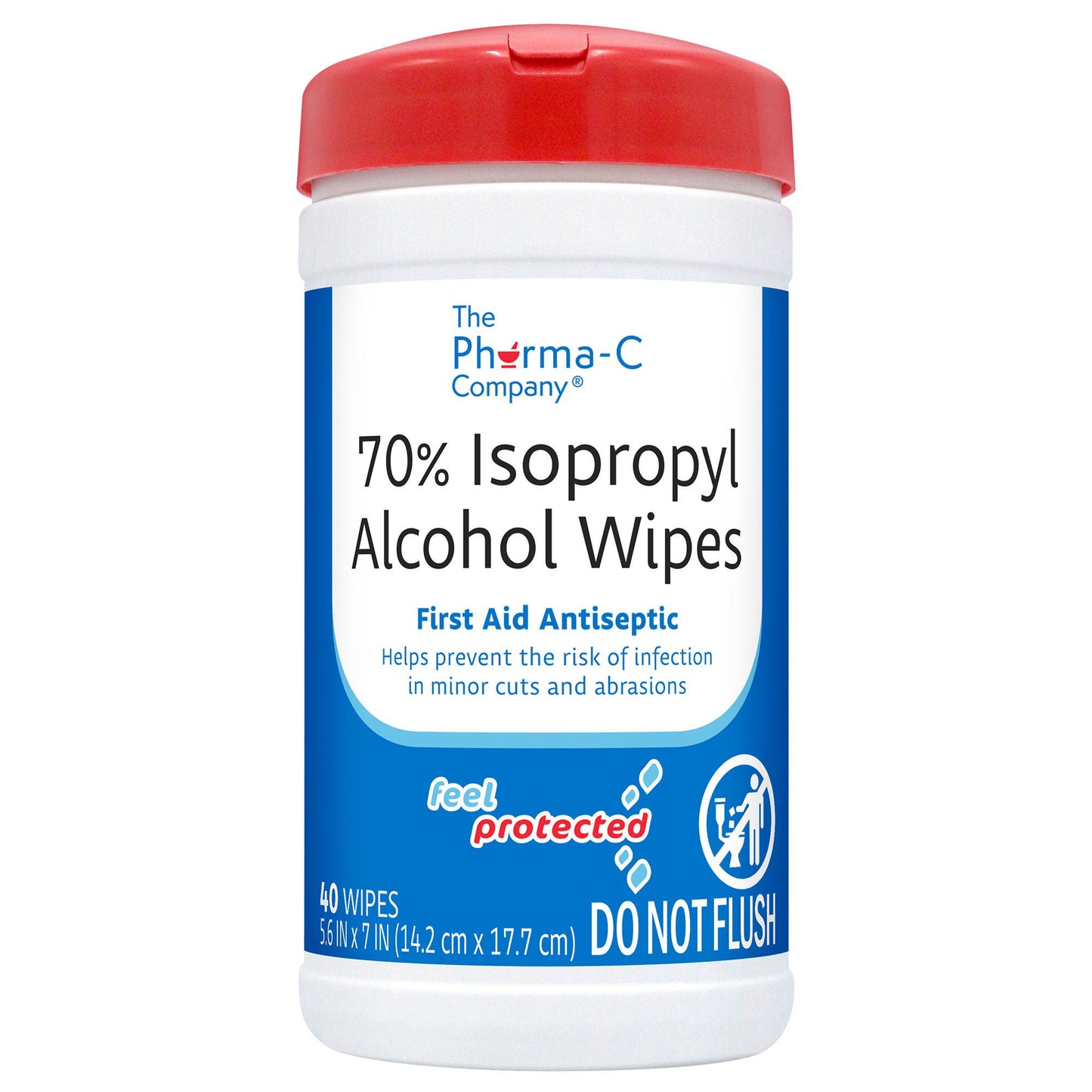 WIPE, WET ISOPROPYL 70% PHARMA-C (40/PK 6PK/CS)