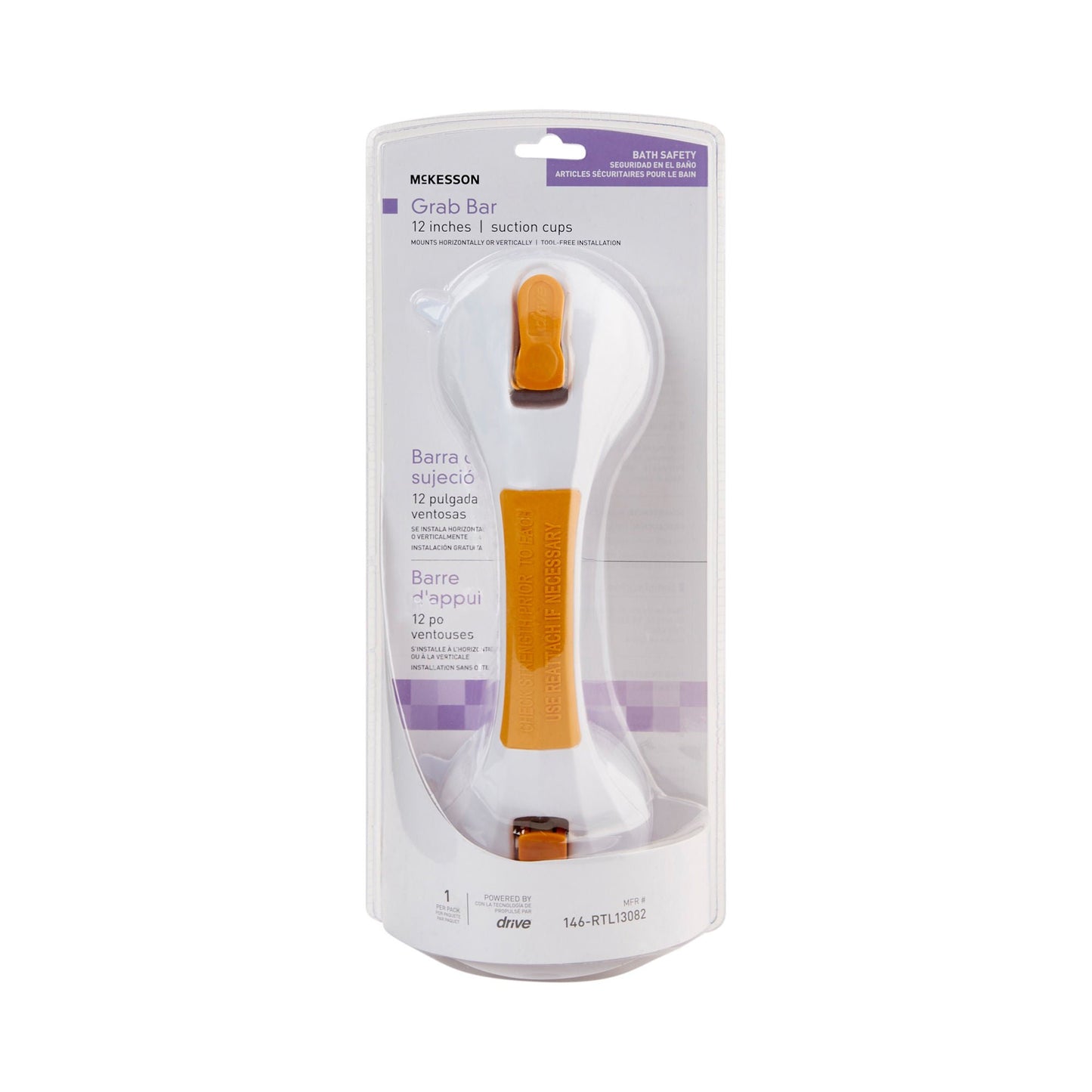 BAR, GRAB SUCTION CUP 12" (3EA/CS)