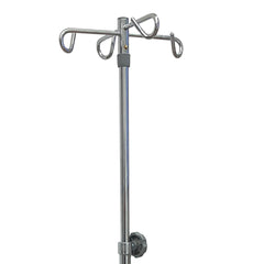 POLE, IV 4HOOK 5LEG BASE