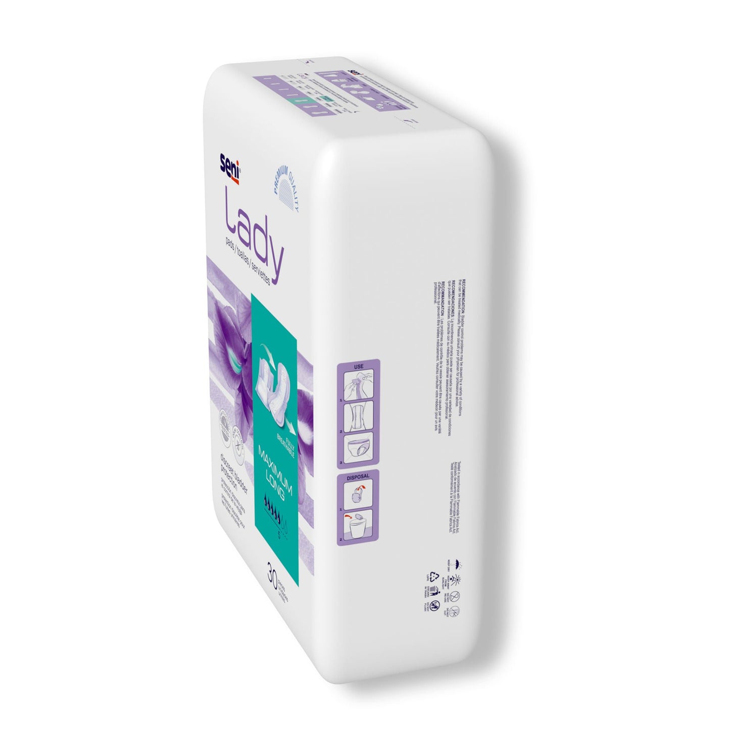 PAD, SENI LADY MAXIMUM LONG (30/PK 6PK/CS)