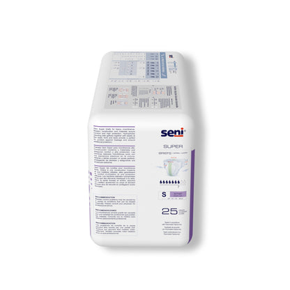 BRIEF, INCONT SENI SUPER SM 22"-31" (25/PK 3PK/CS)