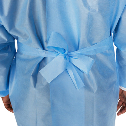 GOWN, ISO SMS NR BLU OSFM (10/BG 6BG/CS)