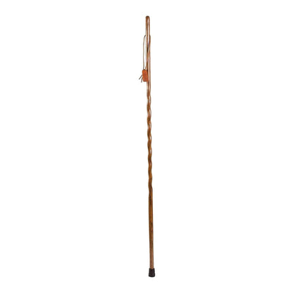 STICK, WALKING WOOD BRAZOS 58 TWISTED OAK HITCHHIKER BRN 58"