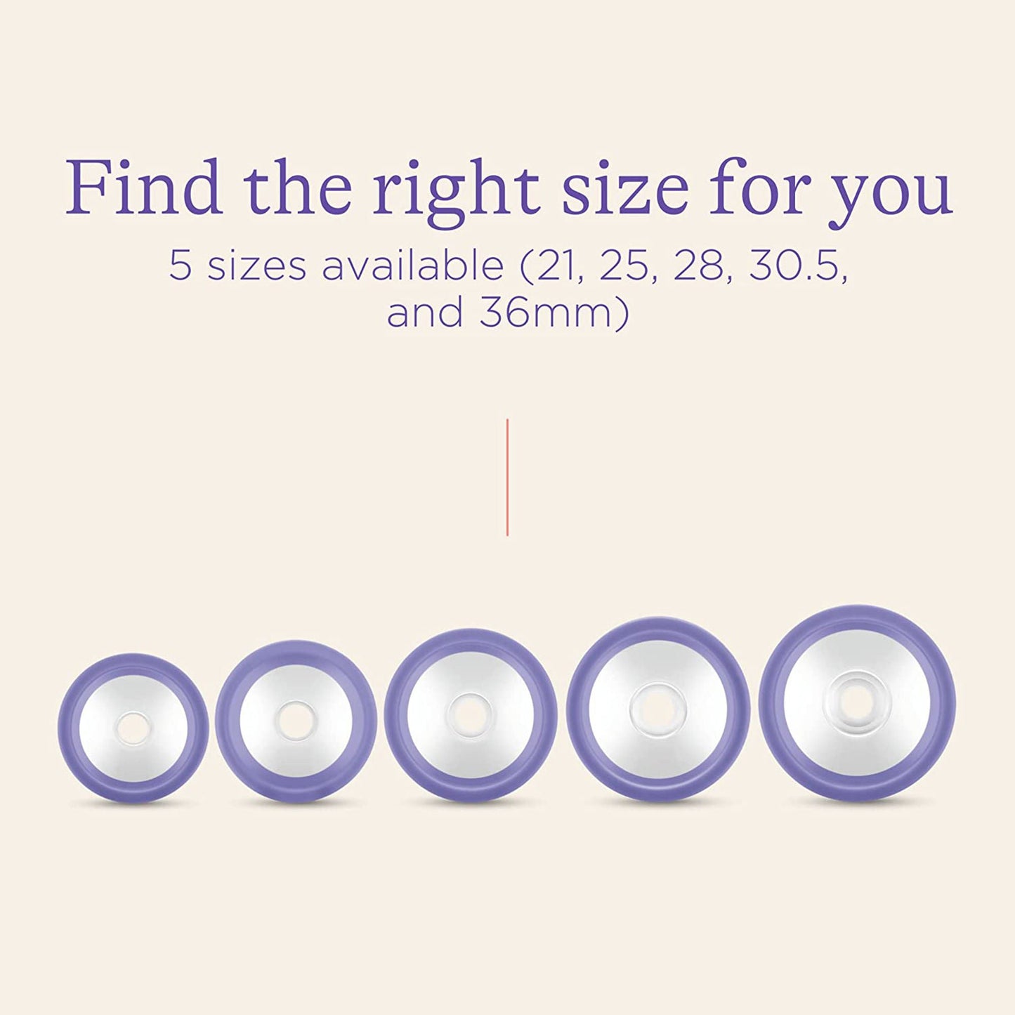 FLANGE, PUMP COMFORT FIT BREAST 21MM (2/PR 6PR/CS)