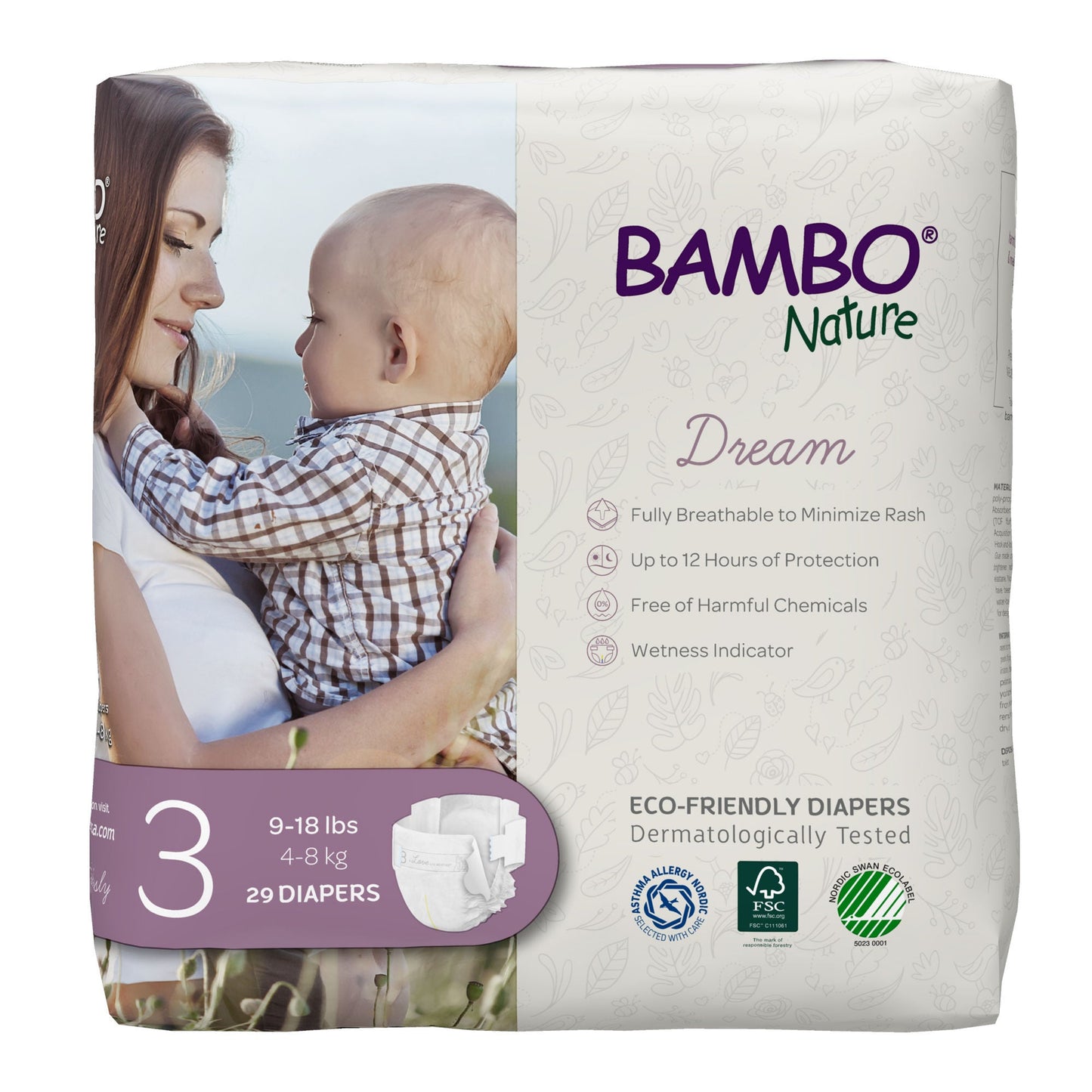 DIAPER, BABY BAMBO NATURE SZ3 (29/BG 6BG/CS)