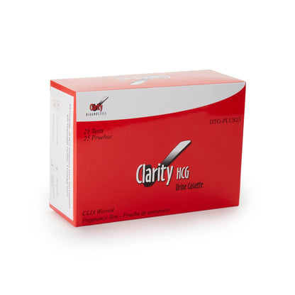 TEST KIT, PREG HCG URINE CLARITY (25/BX) DIGTST