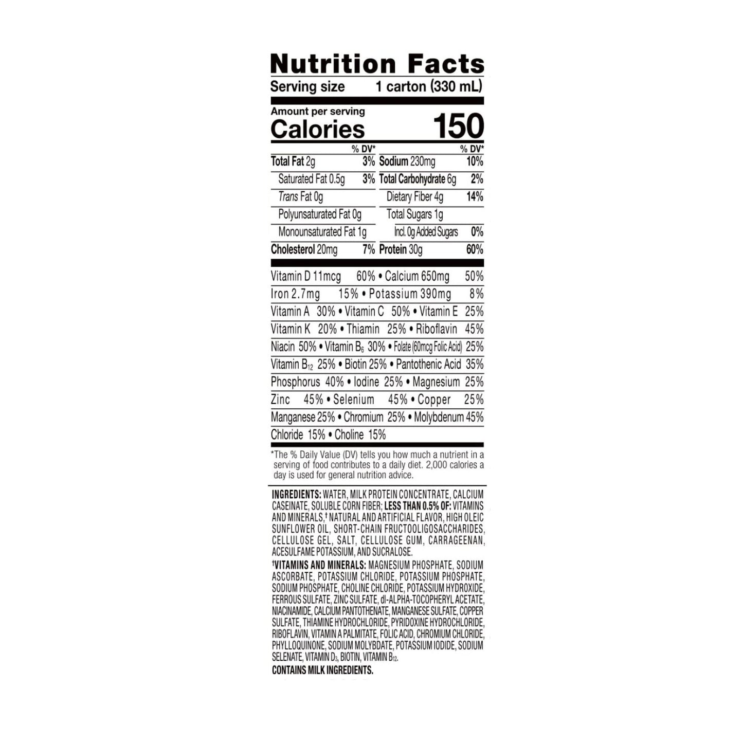 ENSURE, MAX PROTEIN SHAKE VAN 330ML (12/CS)