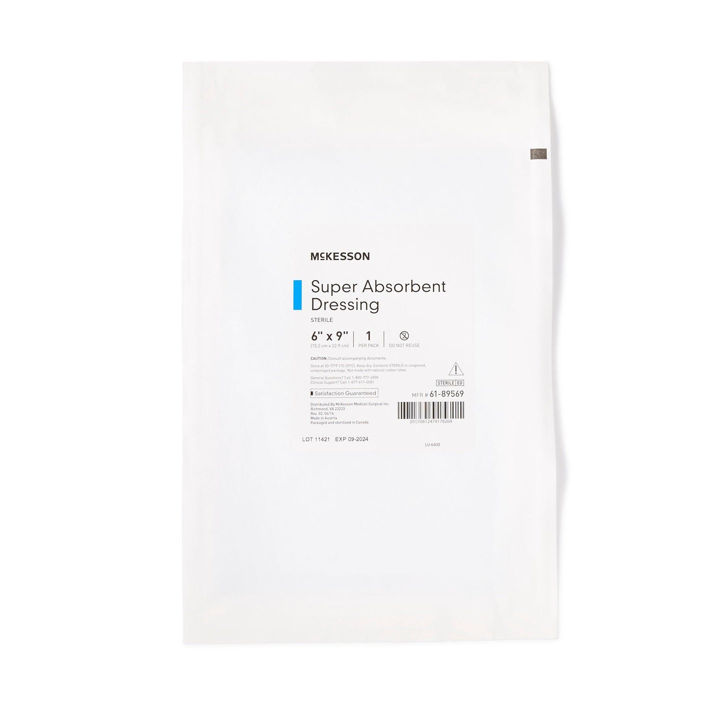 DRESSING, XTRASORB STR 6"X9" (10/BX)