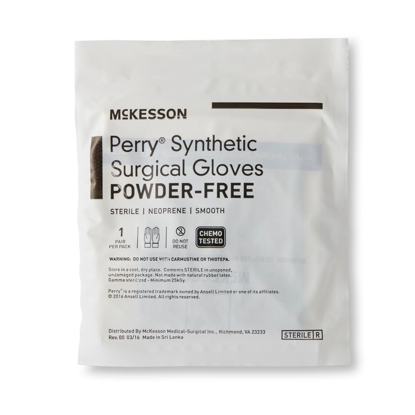 GLOVE, SURG NPRN 7.0 STR2 SMTHCHEMO (50PR/BX 4BX/CS)