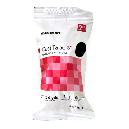 TAPE, CAST BLK LF 3"X4YDS (10RL/BX)