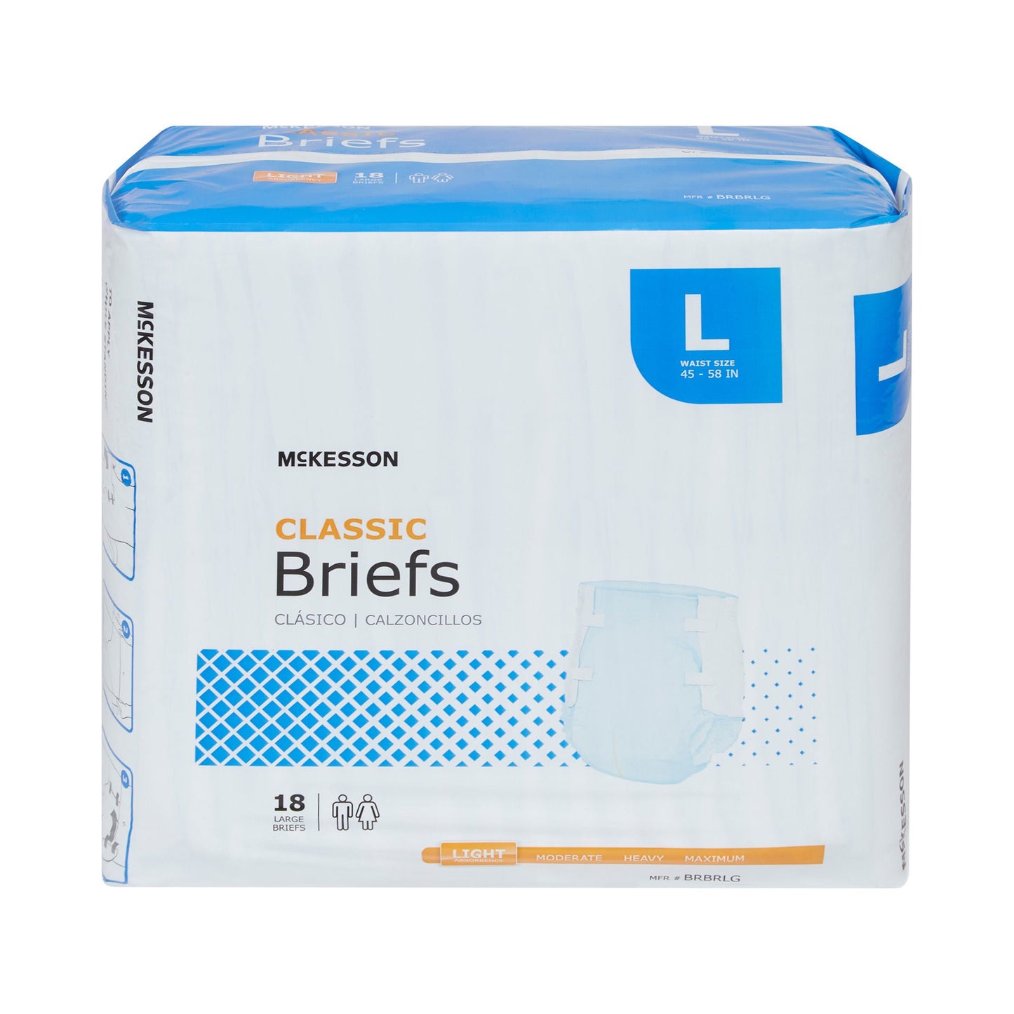 BRIEF, TAB CLSR CLASSIC LG 44-58 (18/BG 4BG/CS)