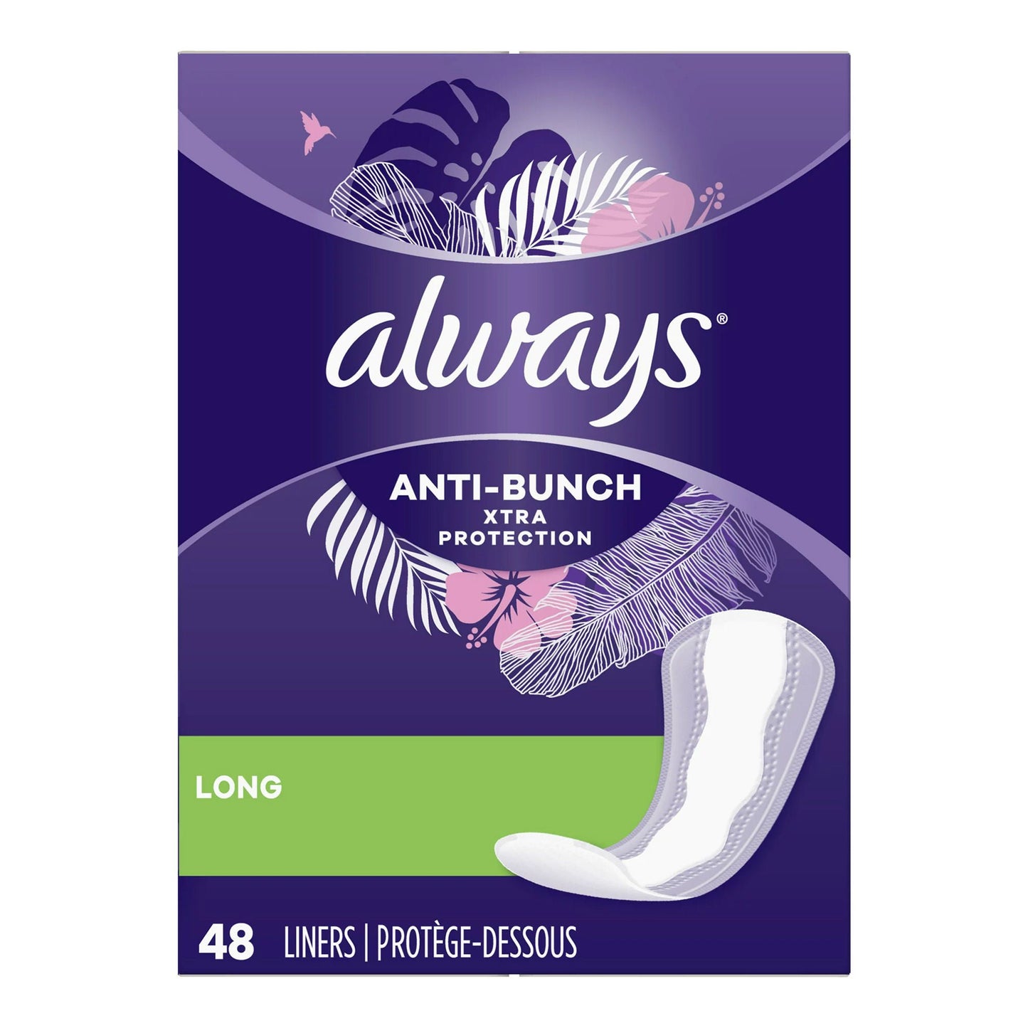 LINER, ALWAYS ANTI-BUNCH LONG (48/BX 3BX/CS)