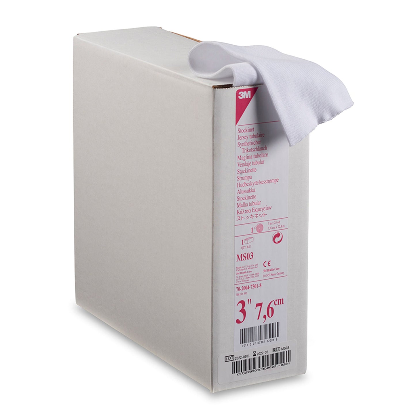 STOCKINETTE, SYN 3"X25YDS (1RL/CS) 3MORTH