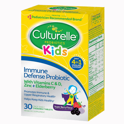 SUPPLEMENT, TAB CHEW CULTURELLE IMMUNE W/VITMN D (30/BX 24BX