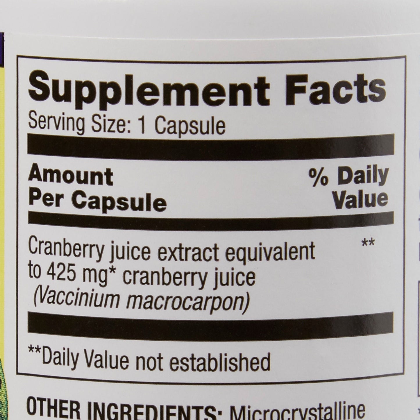 CRANBERRY PWD, CAP 425MG (100/BT)