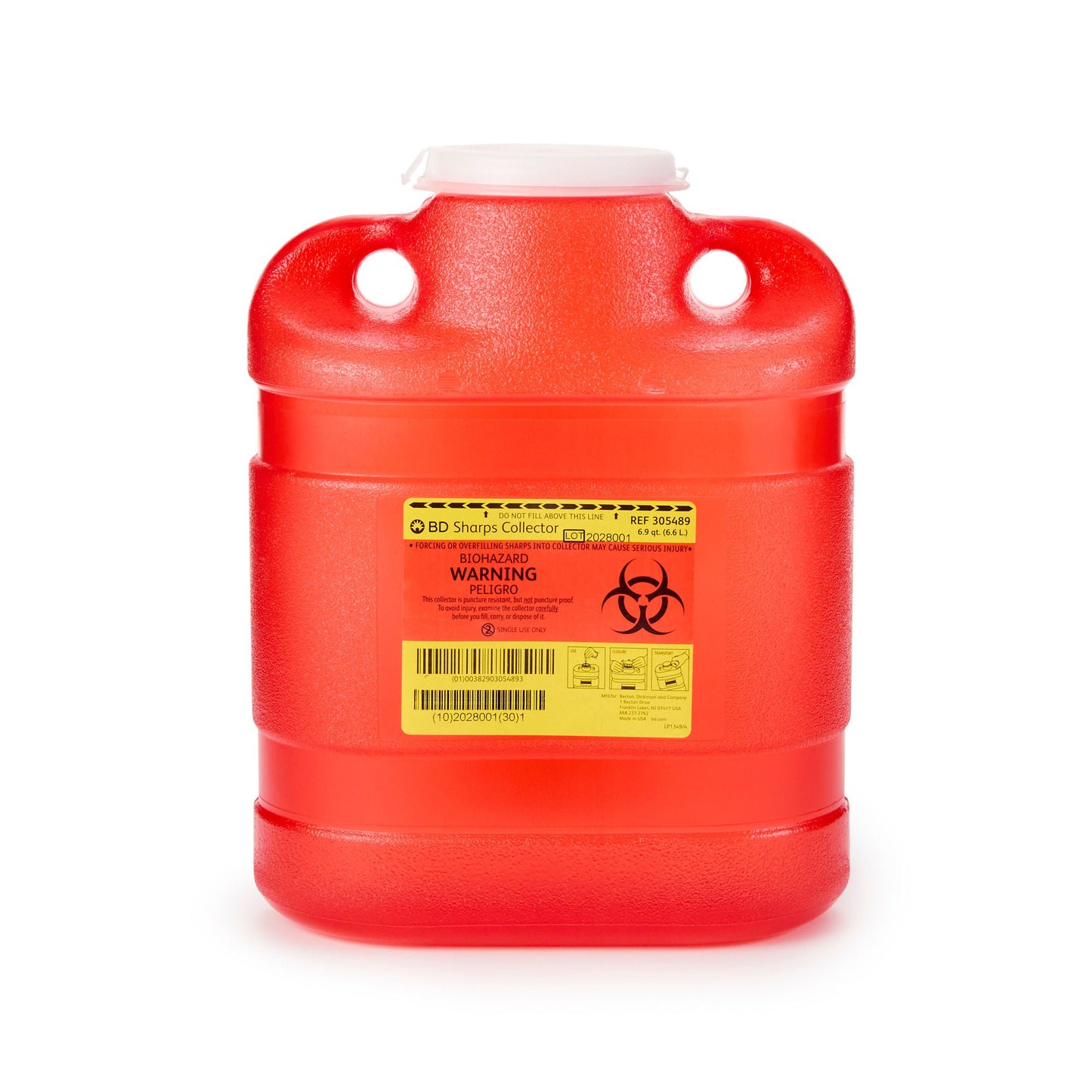 CONTAINER, SHARPS RED 6.9QT (12/CS)