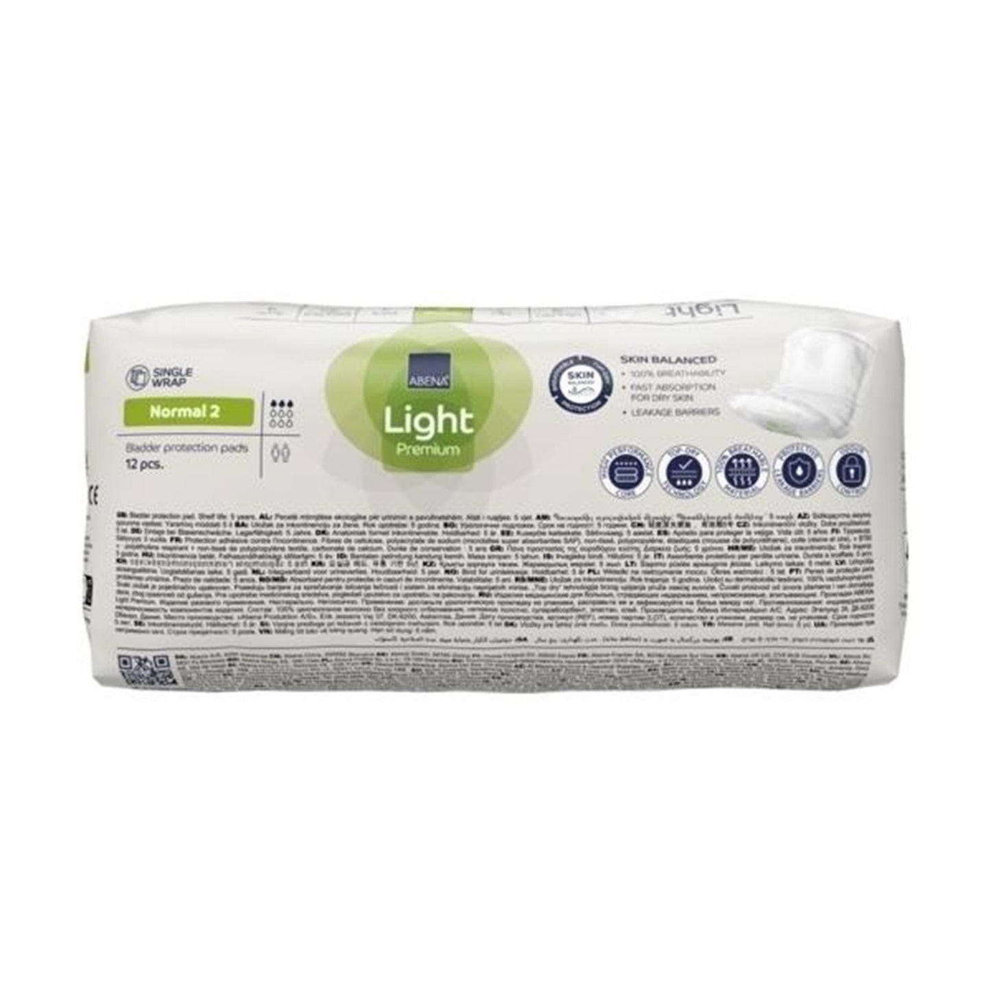 PAD, INCONT ABENA LT PREM ADLTNORMAL 2 (12/PK 12PK/CS)